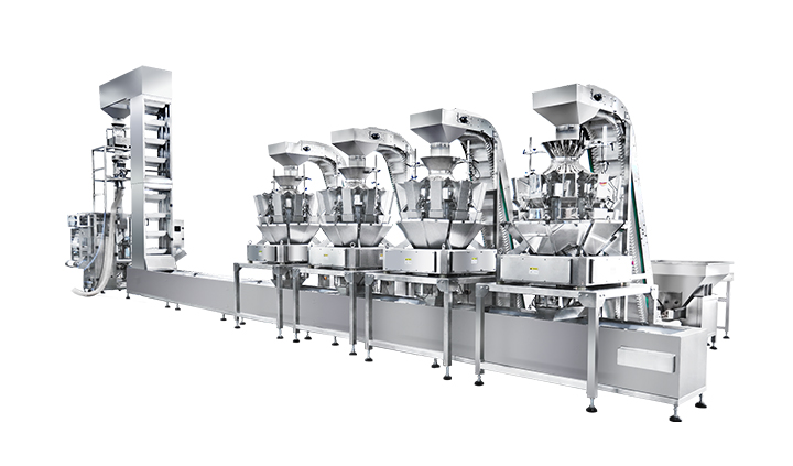 weighing packing line